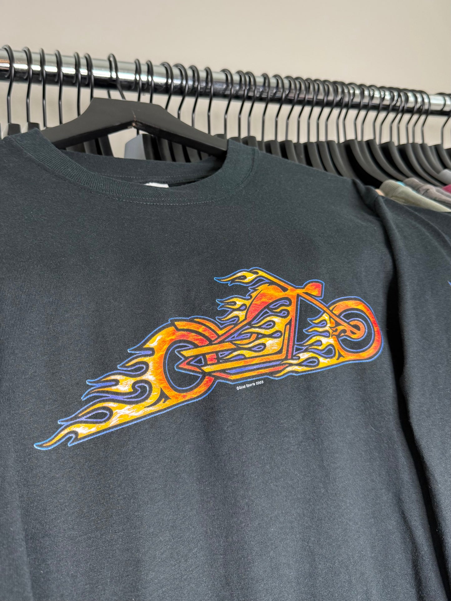 Biketoberfest Flame Long Sleeve Shirt - M
