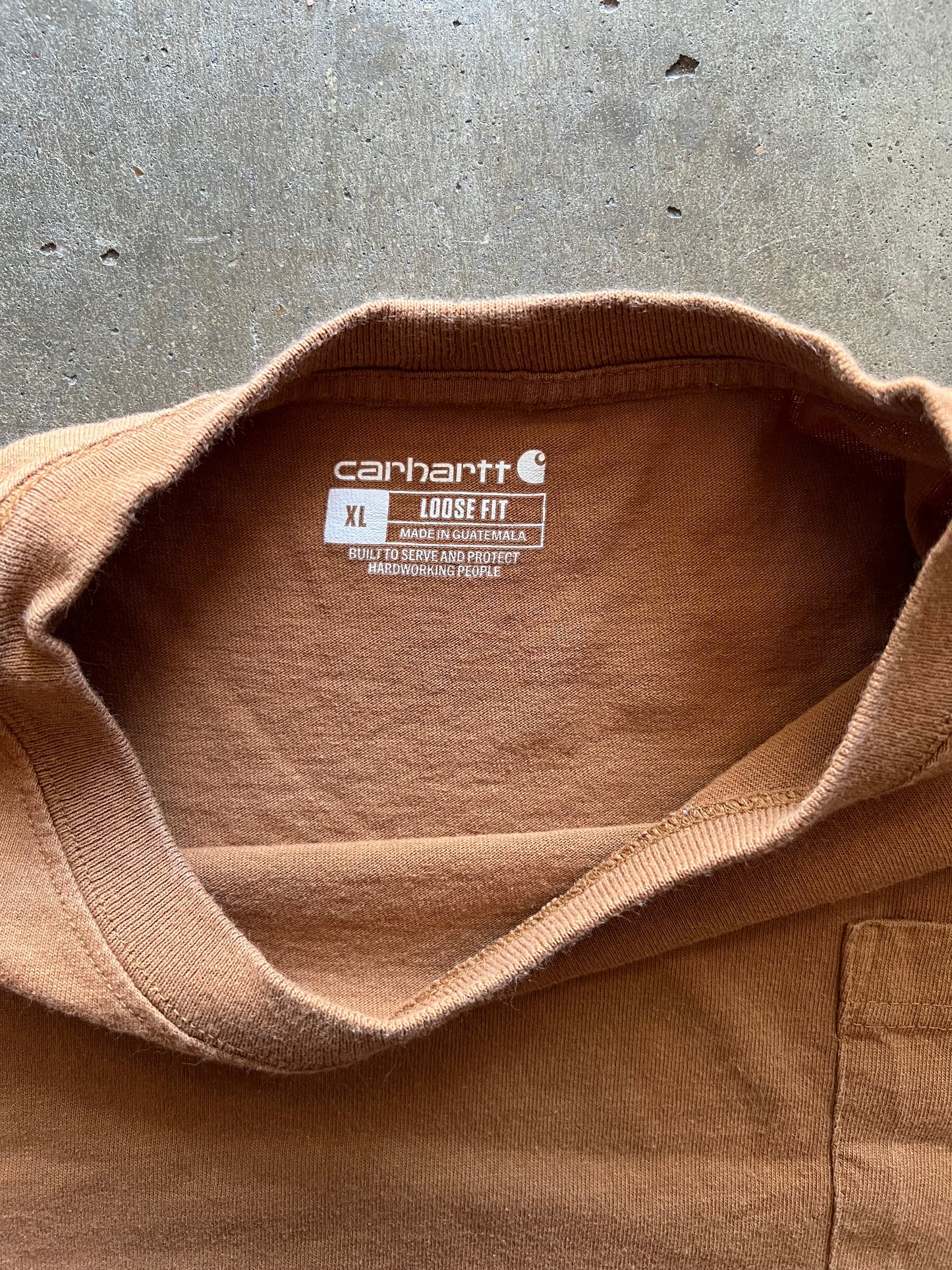 Carhartt Brown Pocket Tee - XL