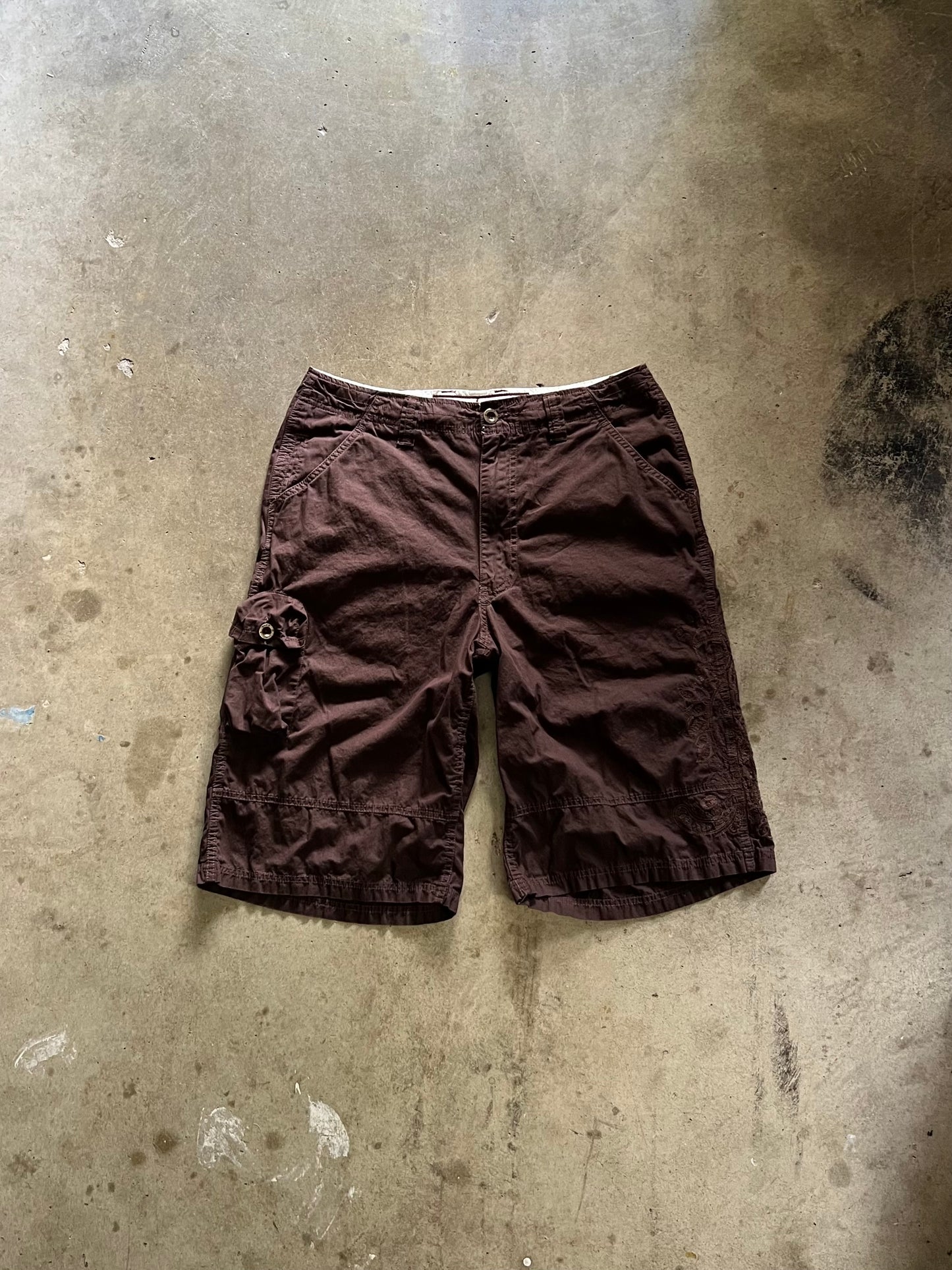 ECKO Unltd Brown Cargo Shorts - 34