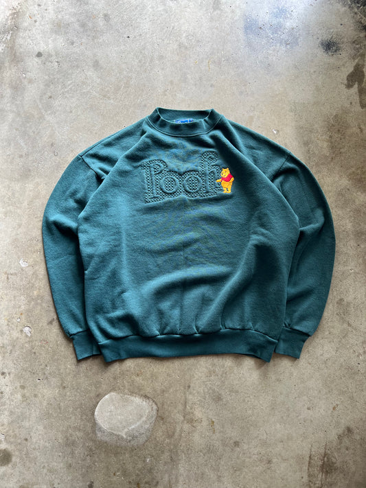 Winnie The Pooh Green Crewneck - L