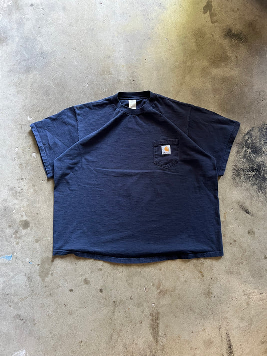 Carhartt Navy Blue Pocket Tee - XL