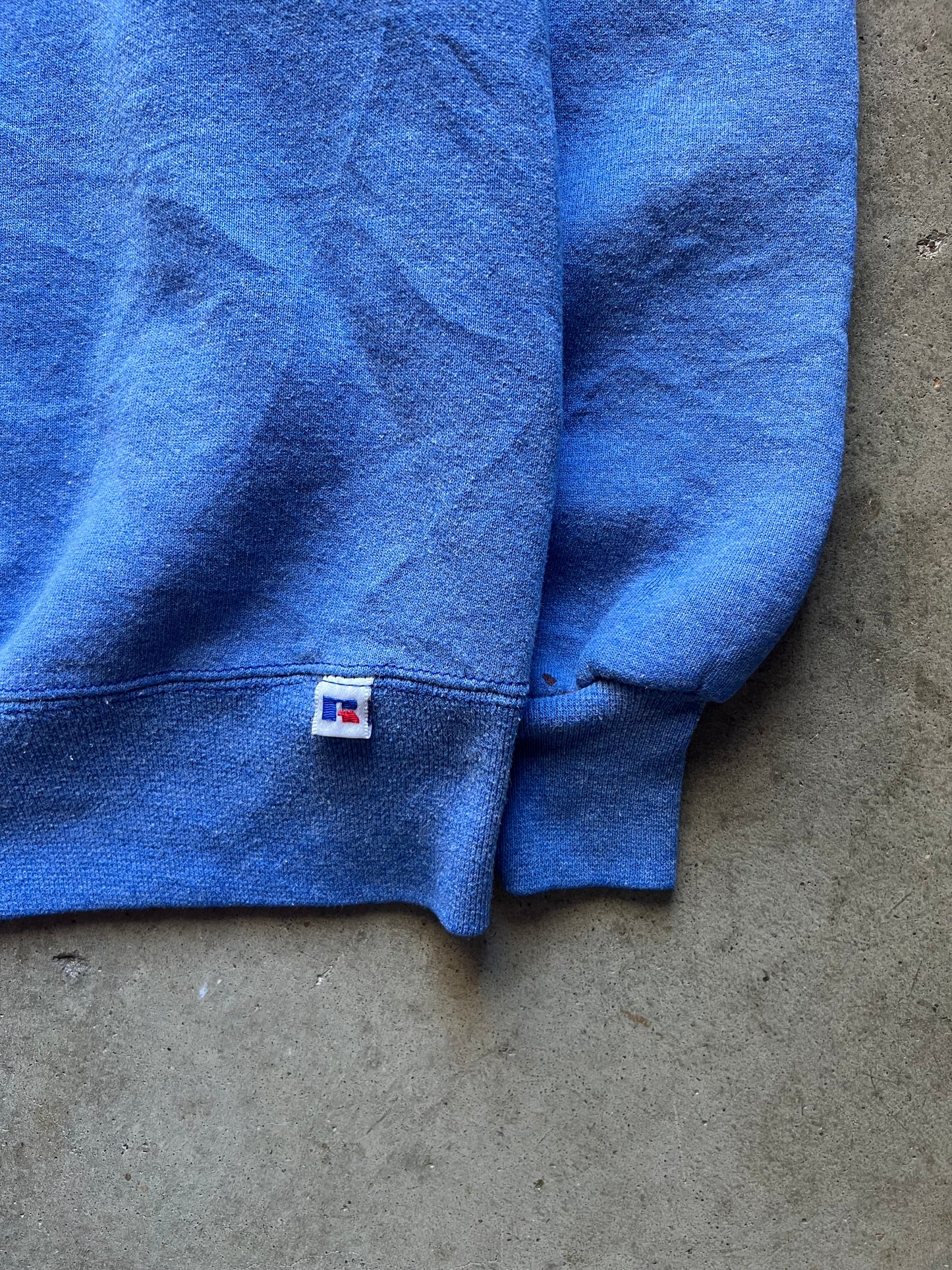 Russel Blue Blank Crewneck - L