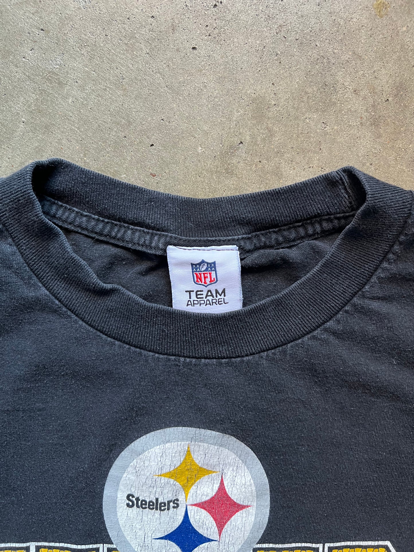 Steelers NFL Team Apparel Black Tee - XXL