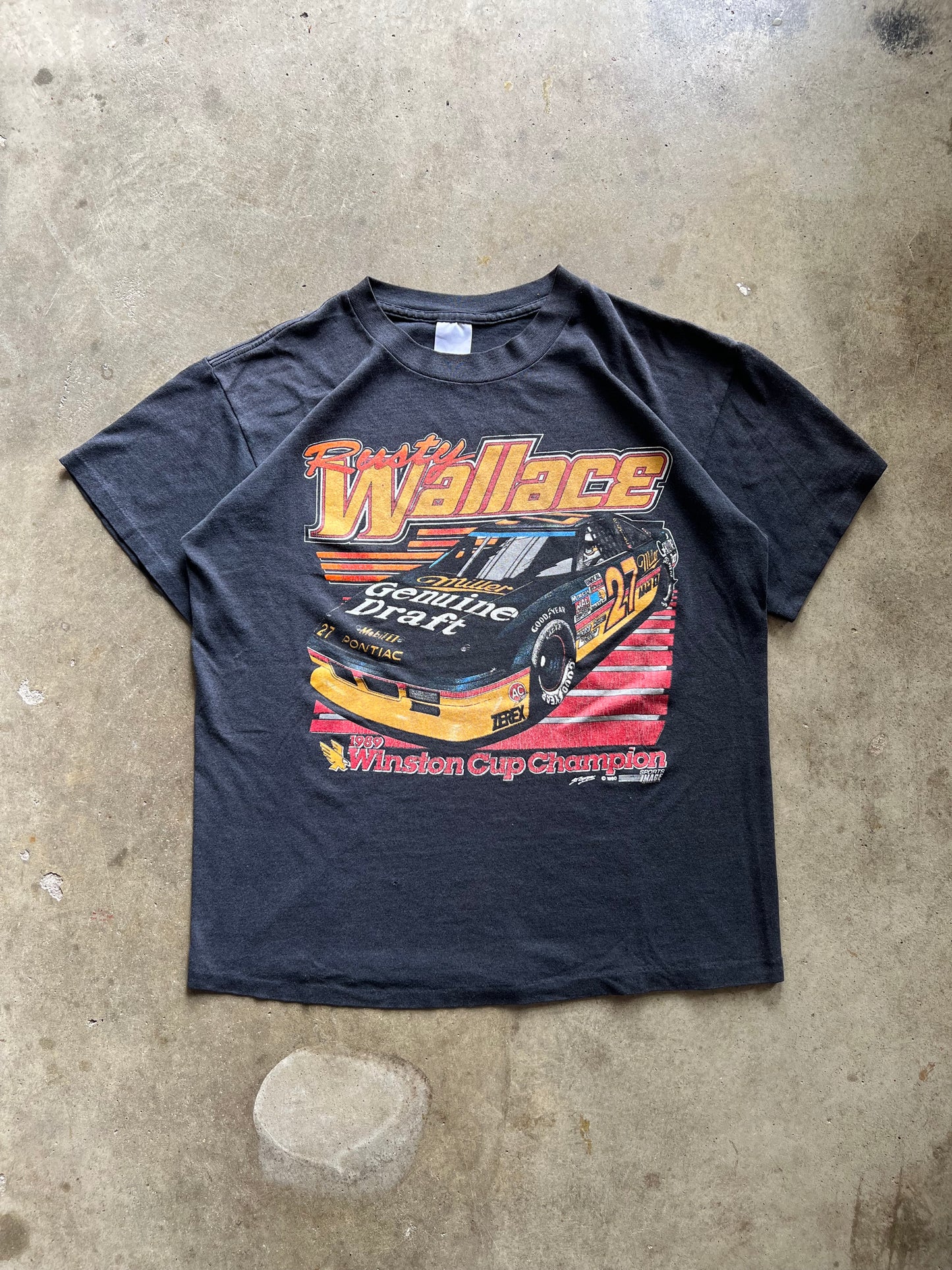 Rusty Wallace 1990 Winston Cup Champion Tee - M