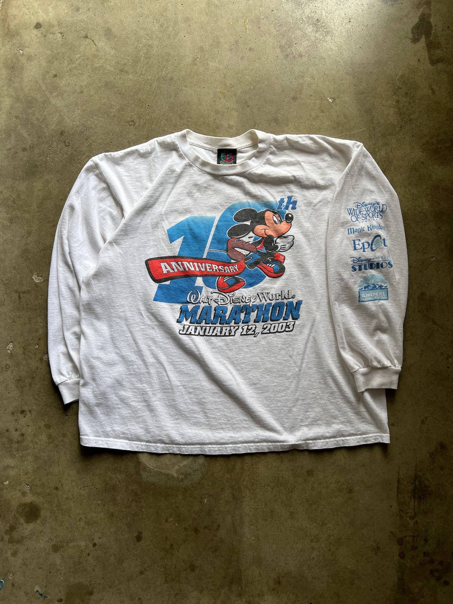 Walt Disney World Marathon 2003 Long Sleeve Tee - XL