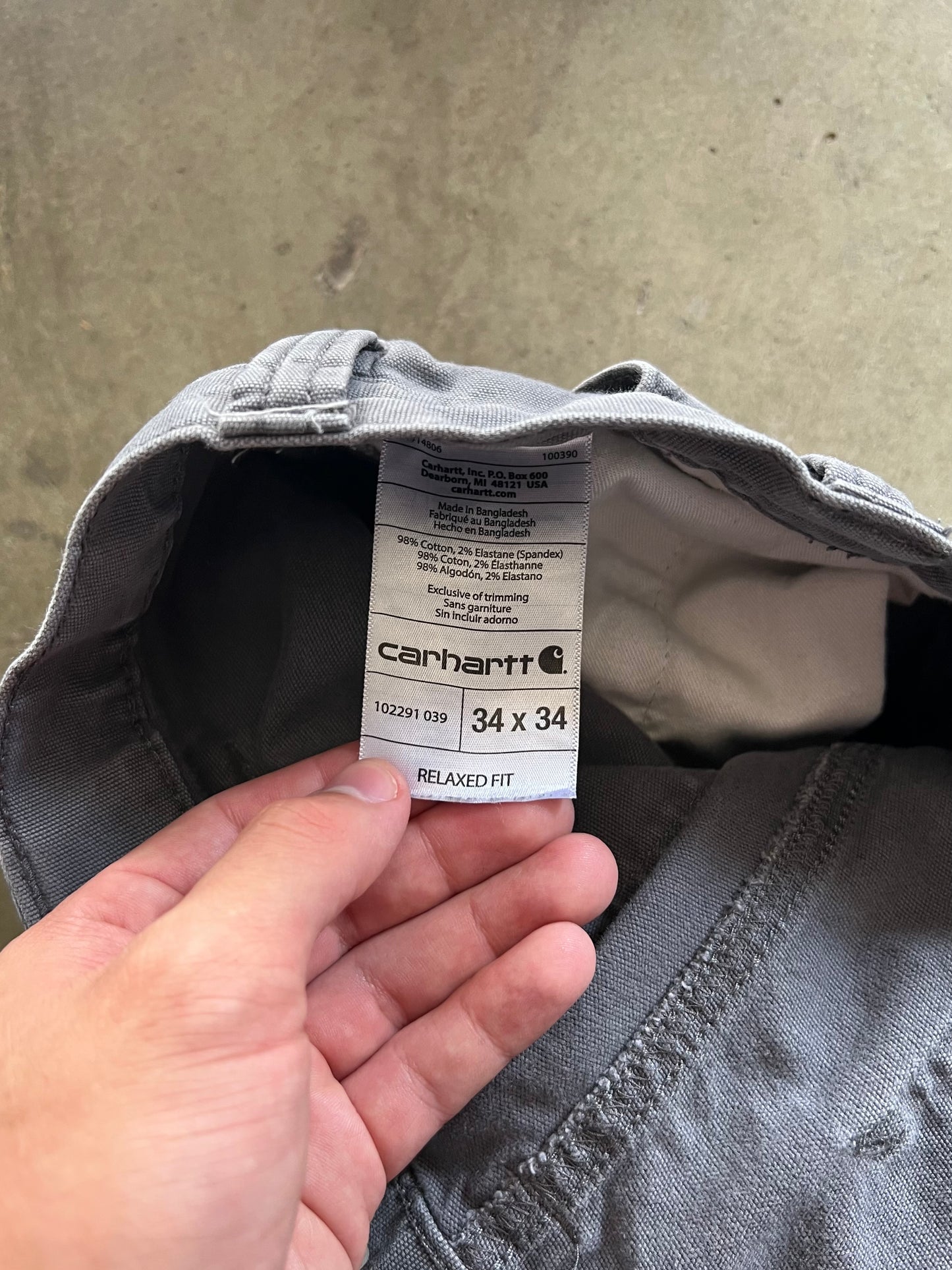 Carhartt Grey Pants - 34x34