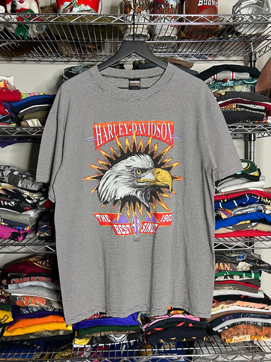 Harley Davidson Striped Funwear Rare Shirt - L