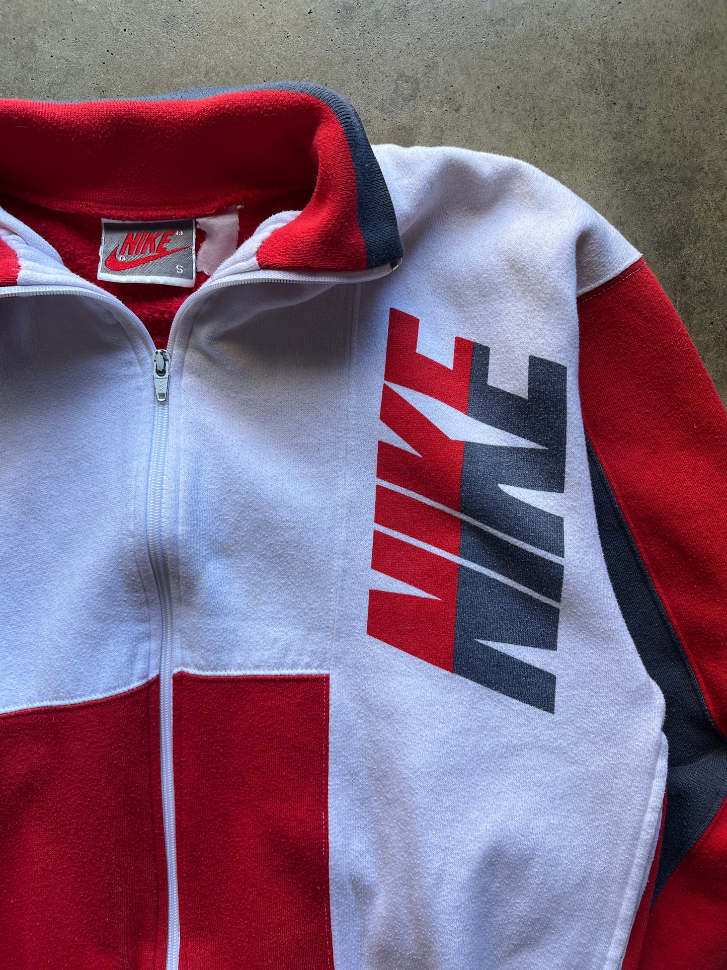 Nike White/Red Jacket - S