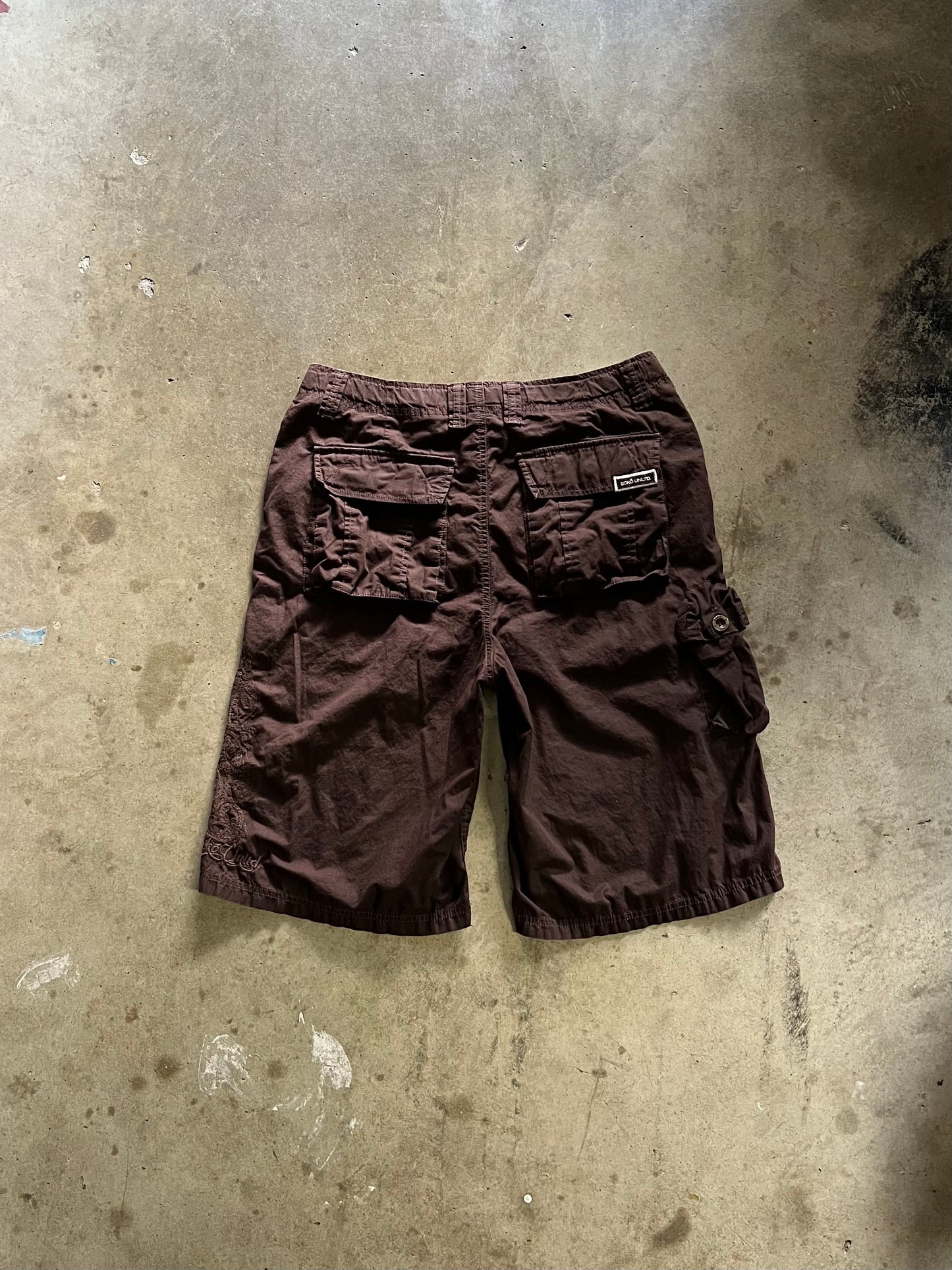 ECKO Unltd Brown Cargo Shorts - 34