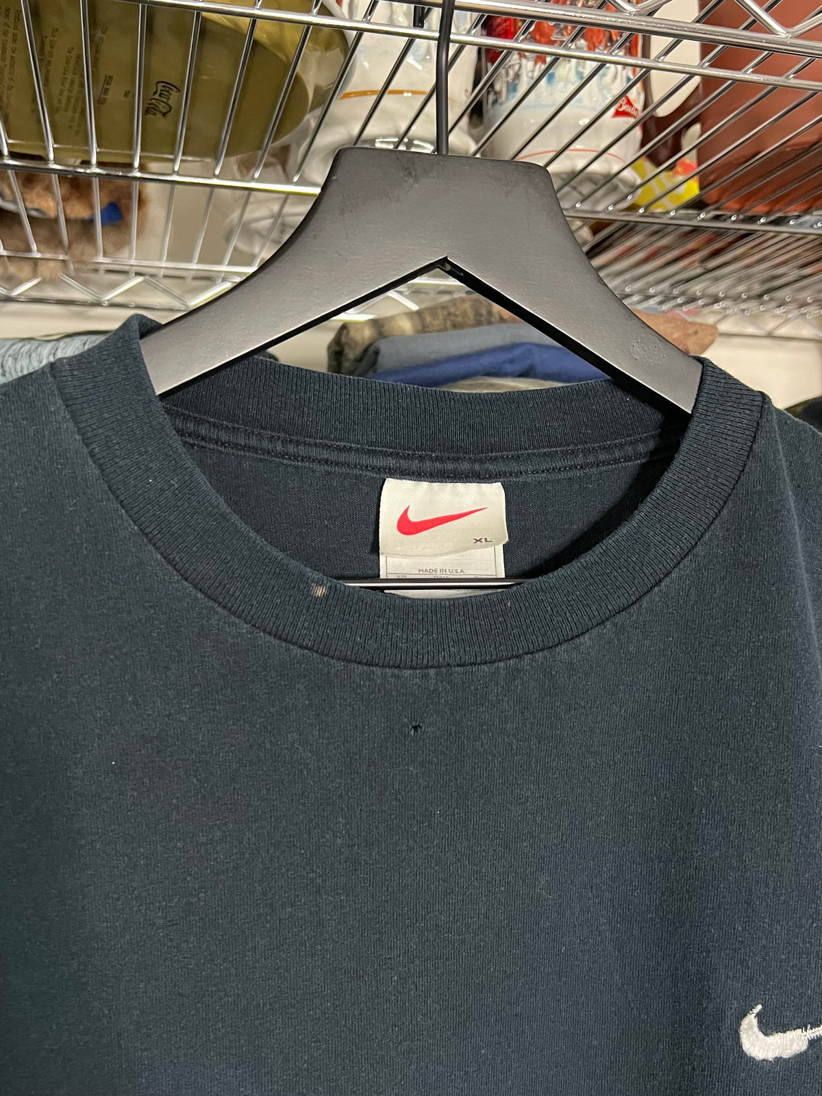 Nike Mini Swoosh Black Shirt - XL