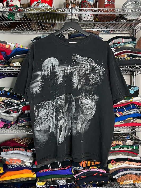 Wolves Nature AOP Shirt - XL