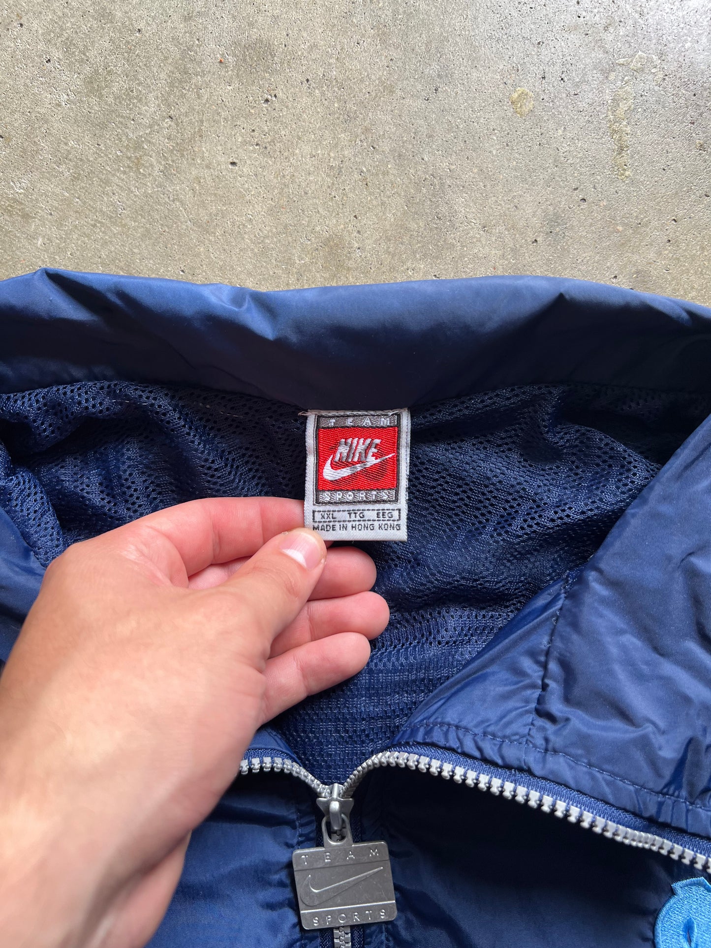 Nike Navy Blue Windbreaker - XXL