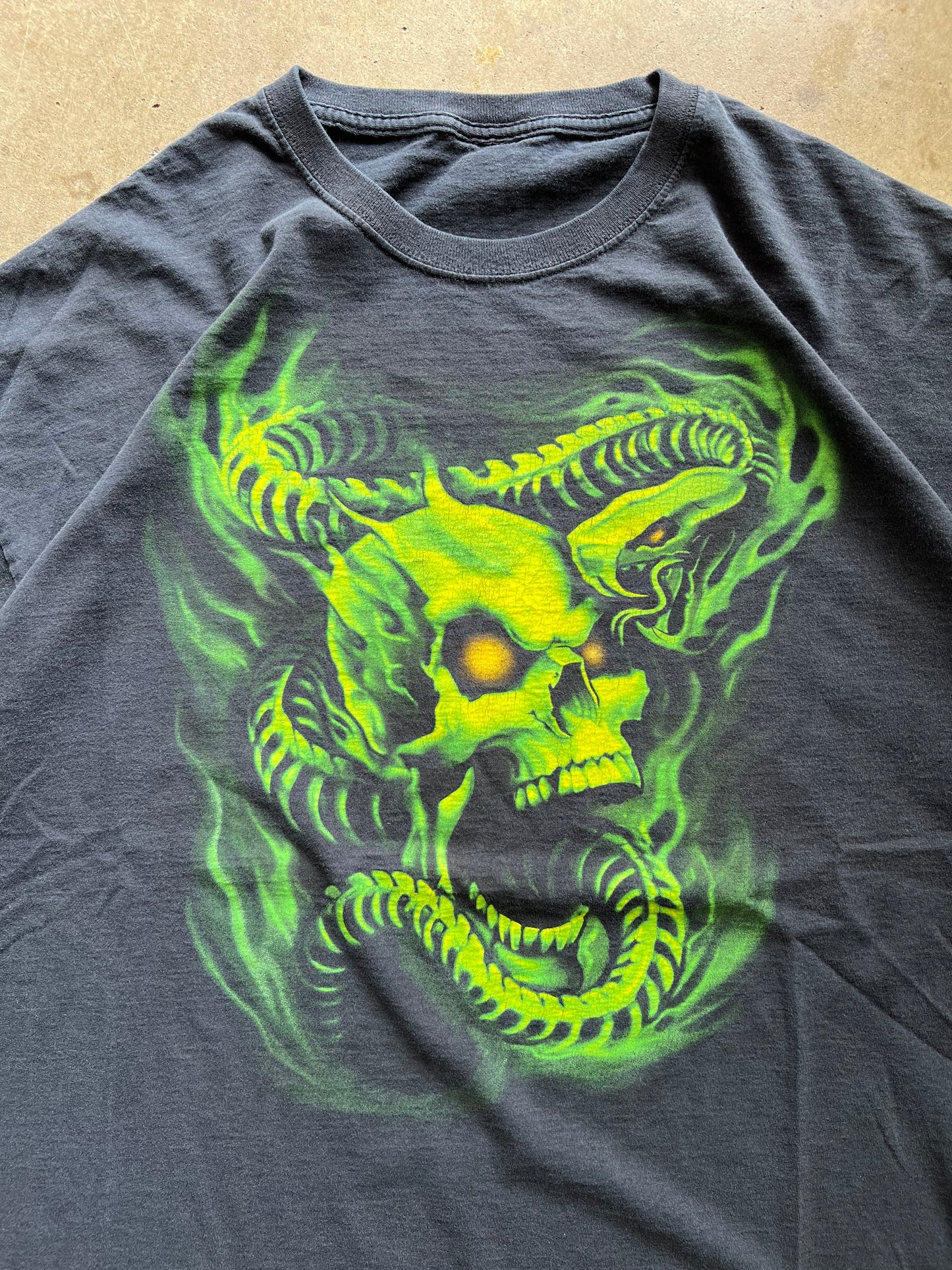 Green Skull Tee - XL