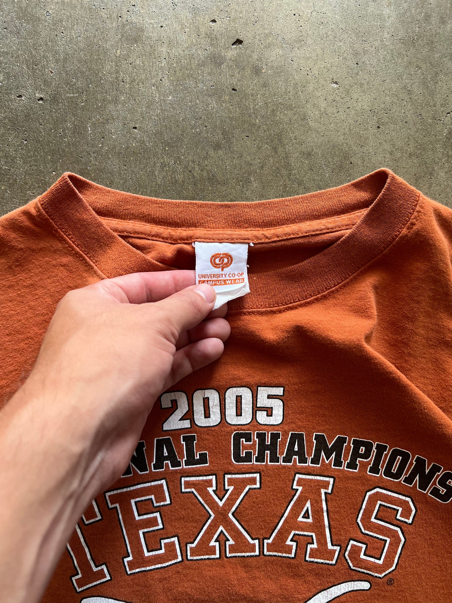 Texas Longhorns 2005 National Champs Tee - XL