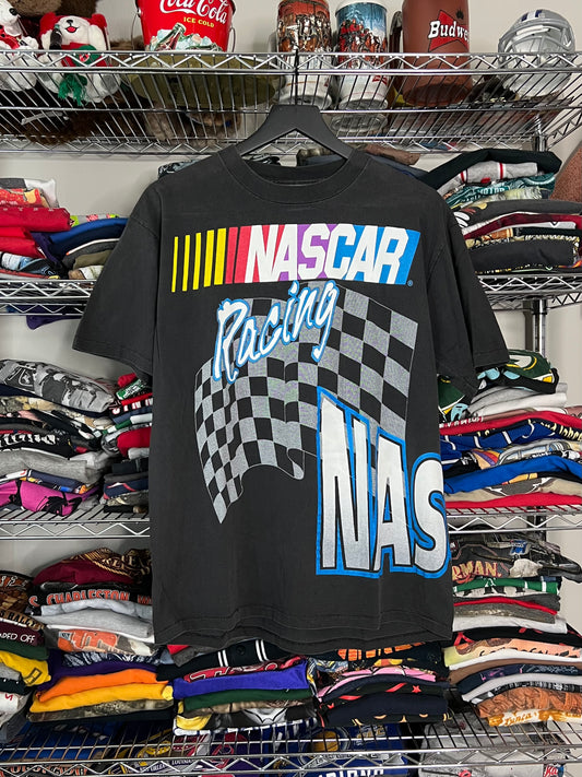 NASCAR Racing Wrap Around 90’s Shirt - L