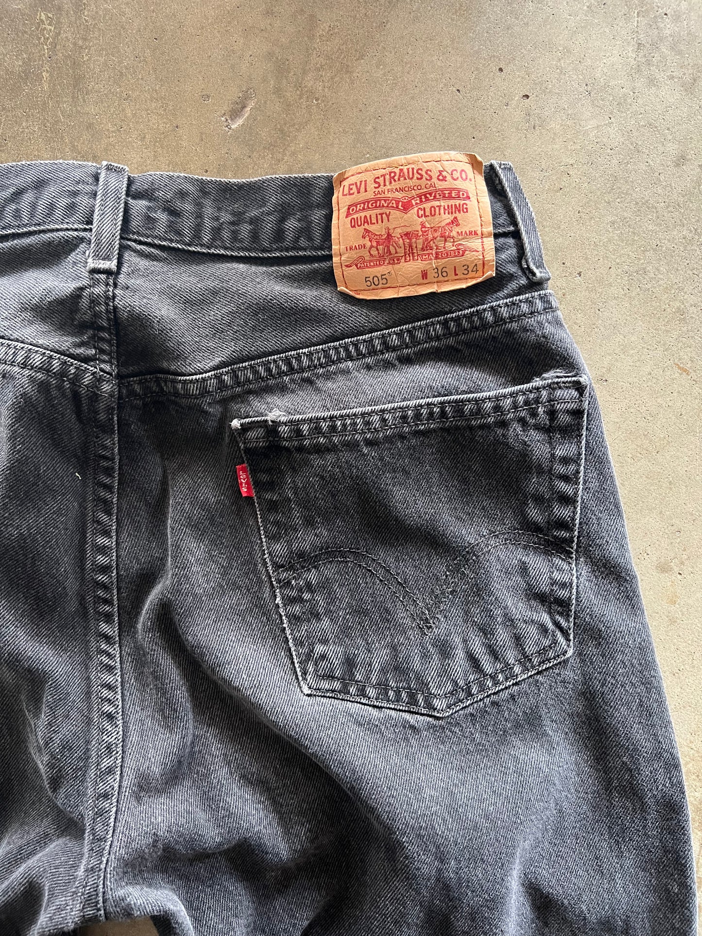 Levi’s 505 Black Jeans - 36x34