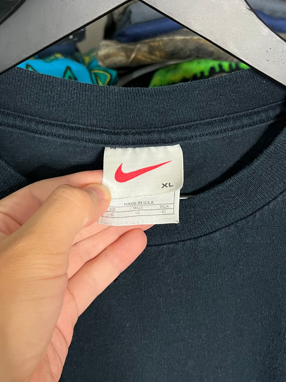 Nike Mini Swoosh Black Shirt - XL