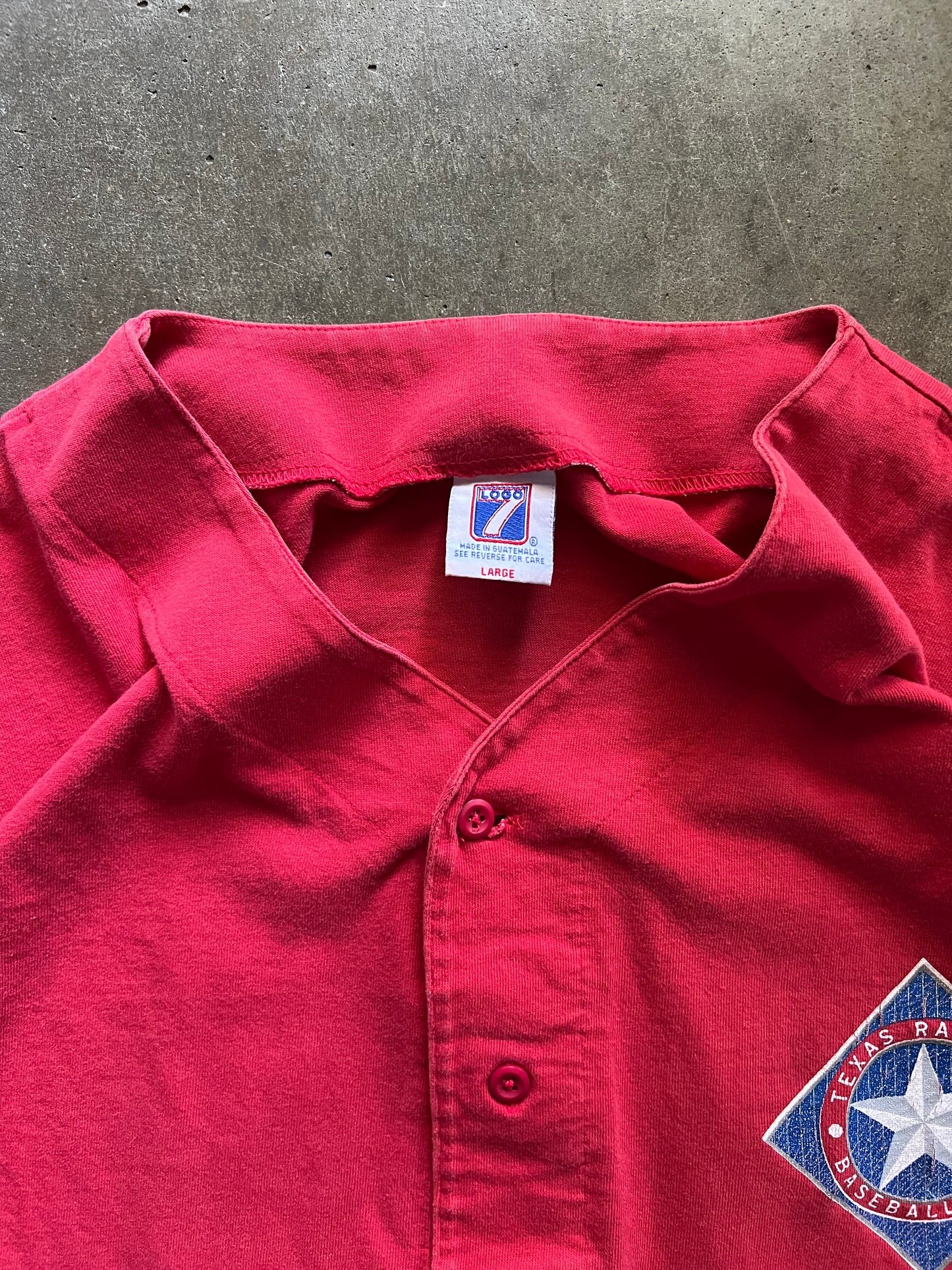 Texas Rangers Baseball Tee - L