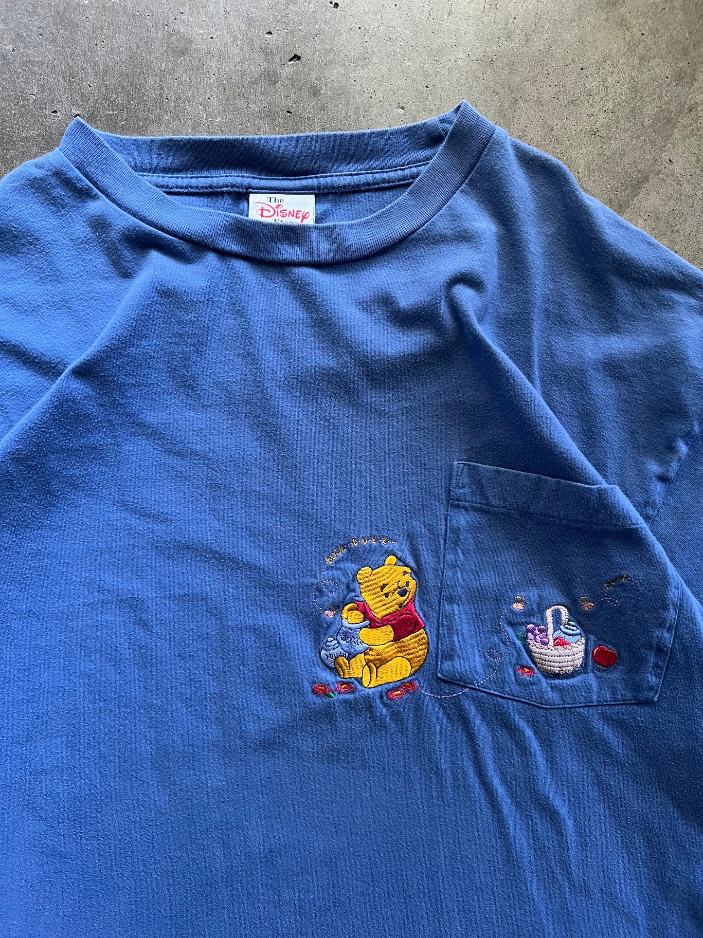 Winnie The Pooh Embroidered Pocket Tee - XL