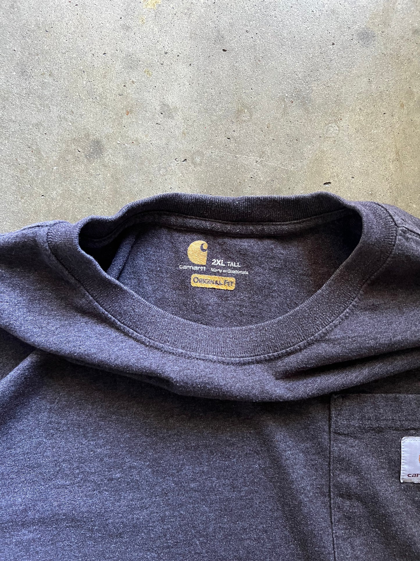 Carhartt Navy Blue Pocket Tee - XXL