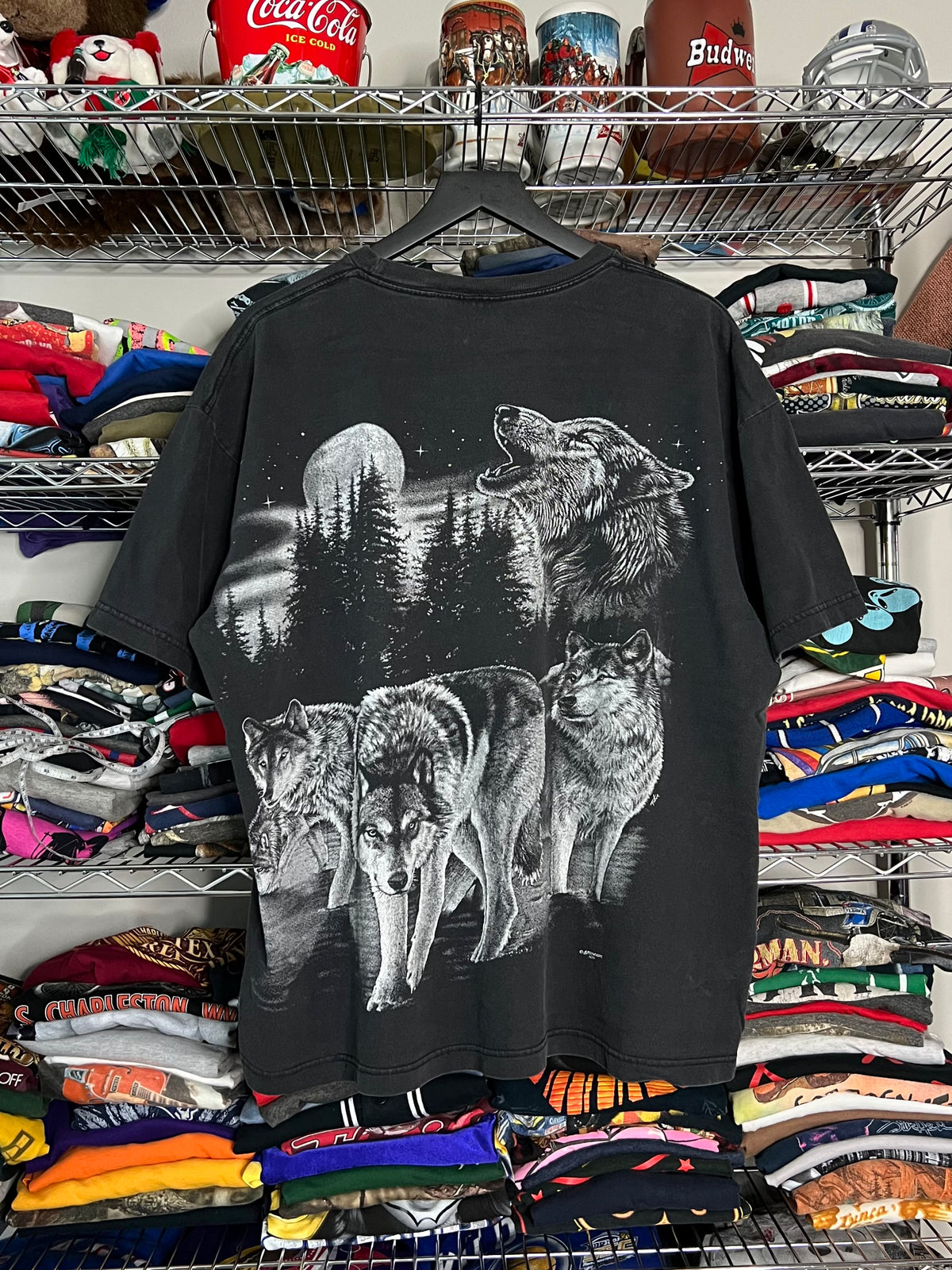 Wolves Nature AOP Shirt - XL