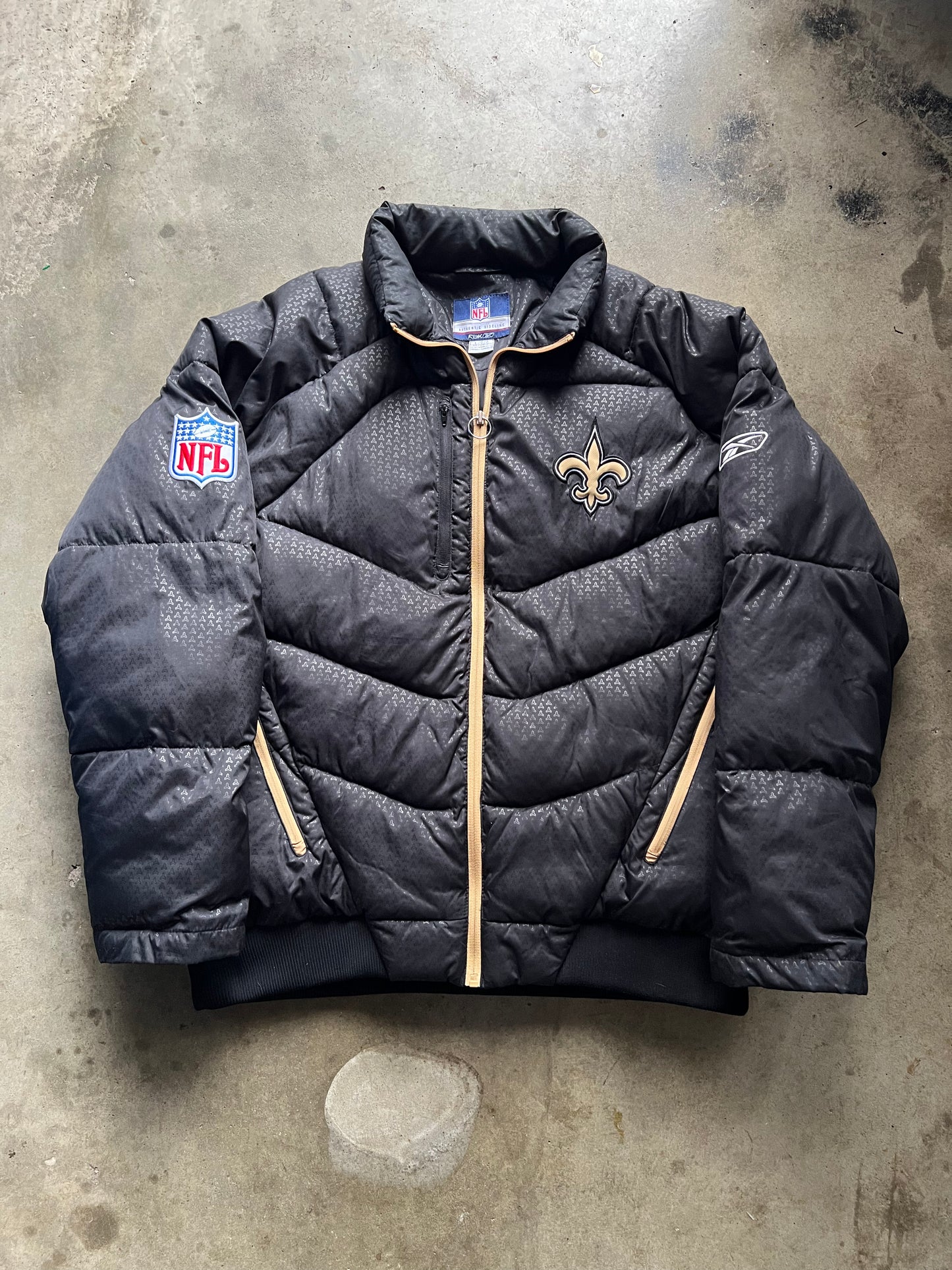 Saints Authentic Sideline Reebok Jacket - L