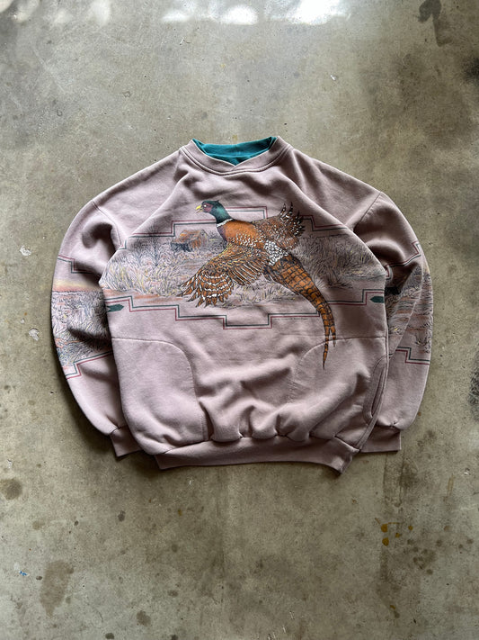 Nature Duck Wrap Around Crewneck - L