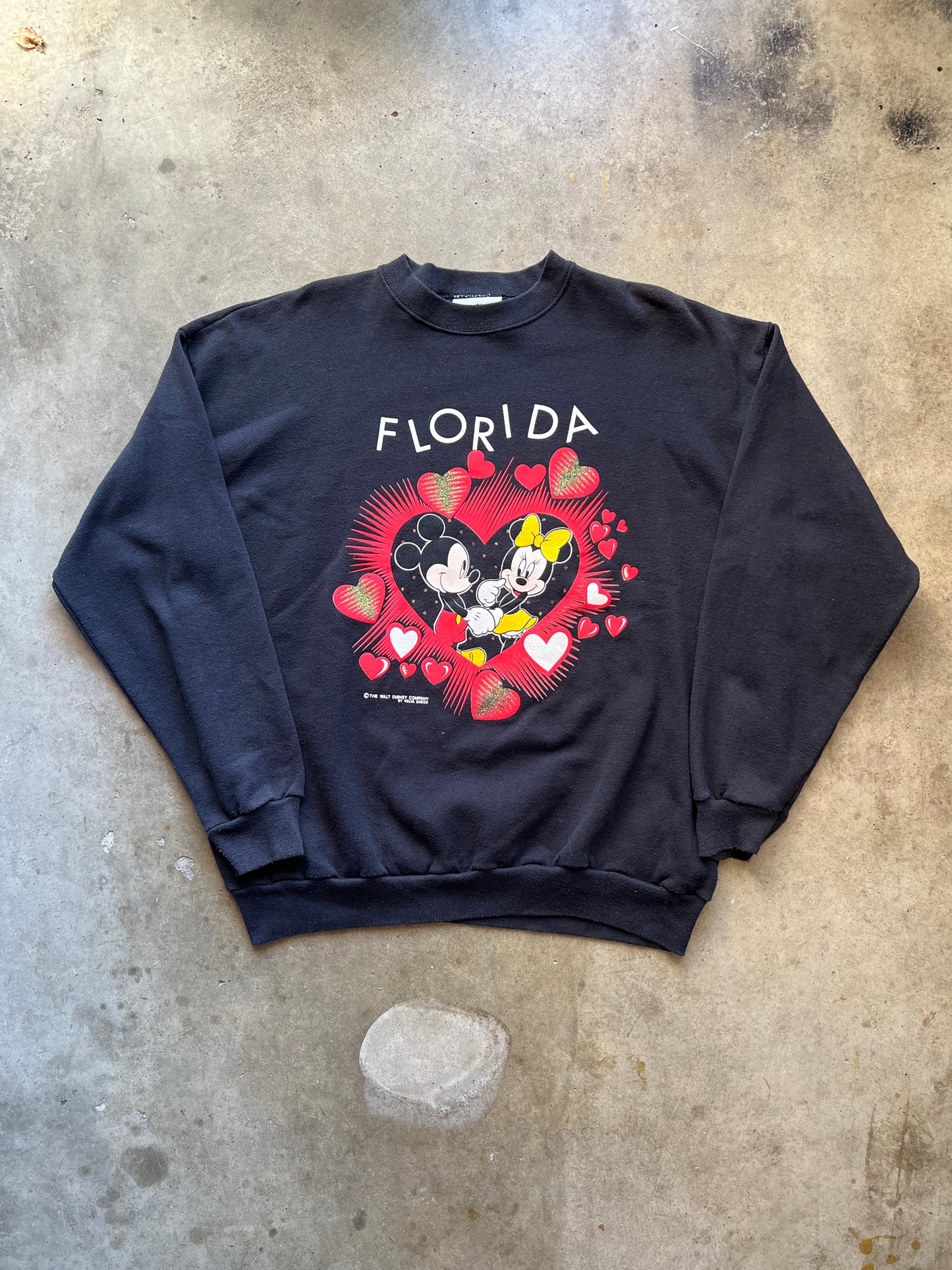 Mickey Florida Walt Disney Crewneck - XL