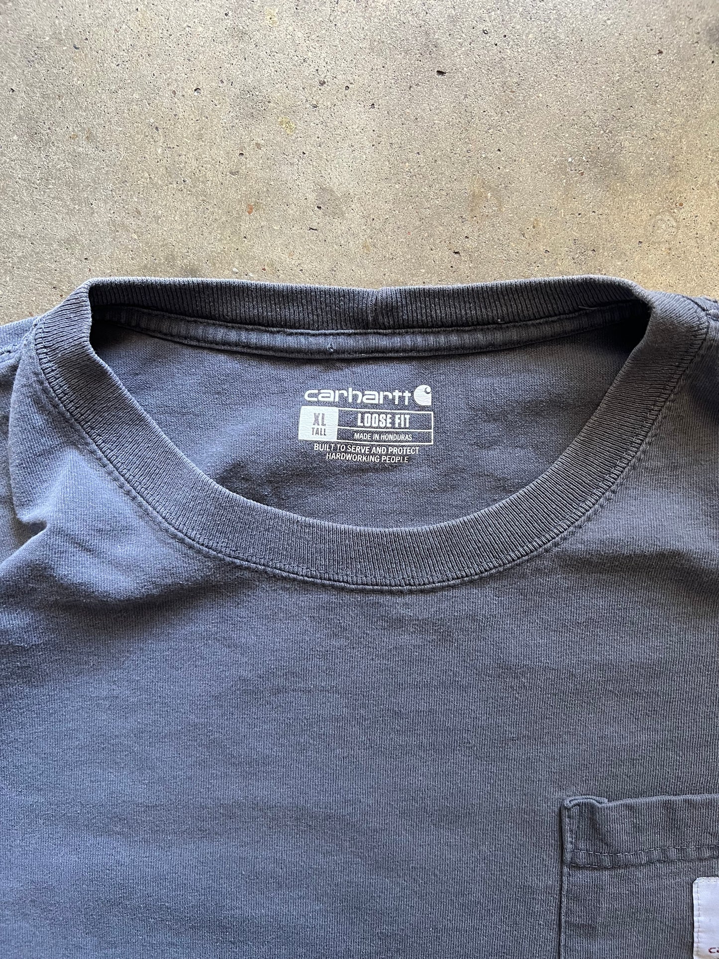 Carhartt Grey Pocket Tee - XL