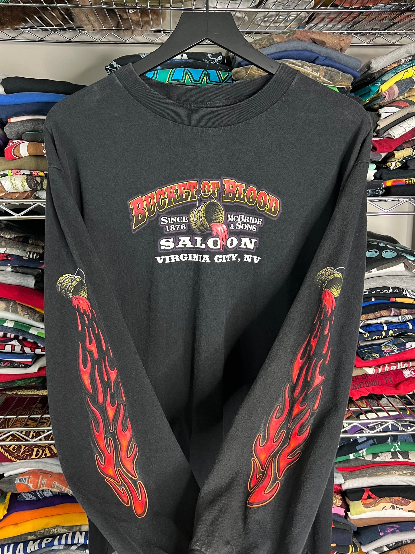 Bucket Of Blood Saloon Long Sleeve Shirt - L
