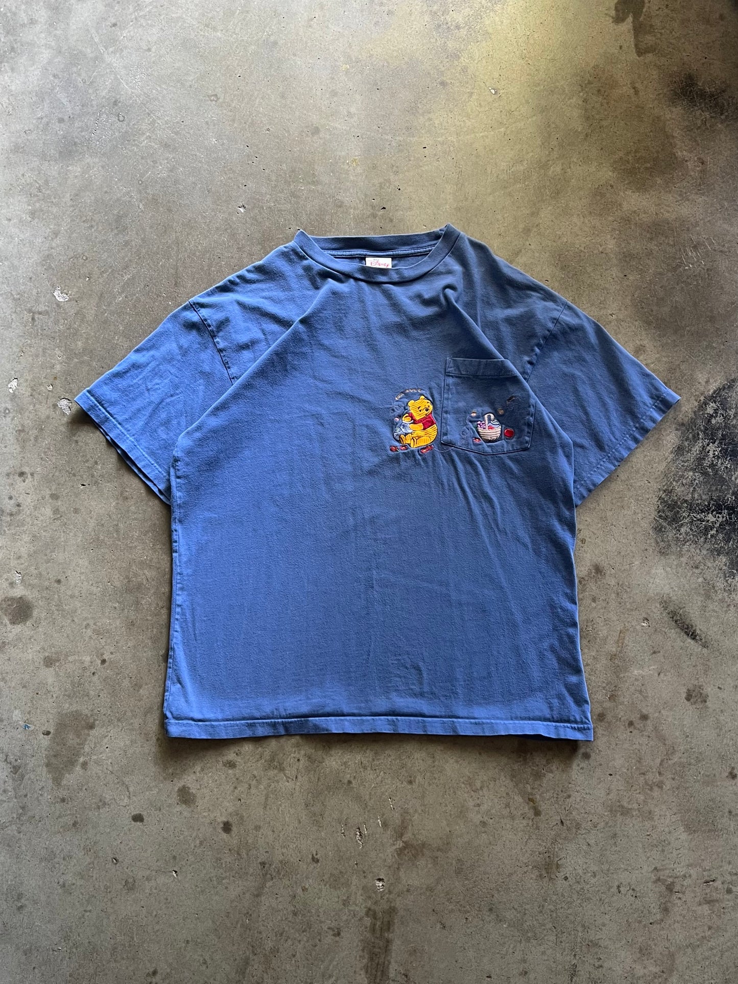 Winnie The Pooh Embroidered Pocket Tee - XL