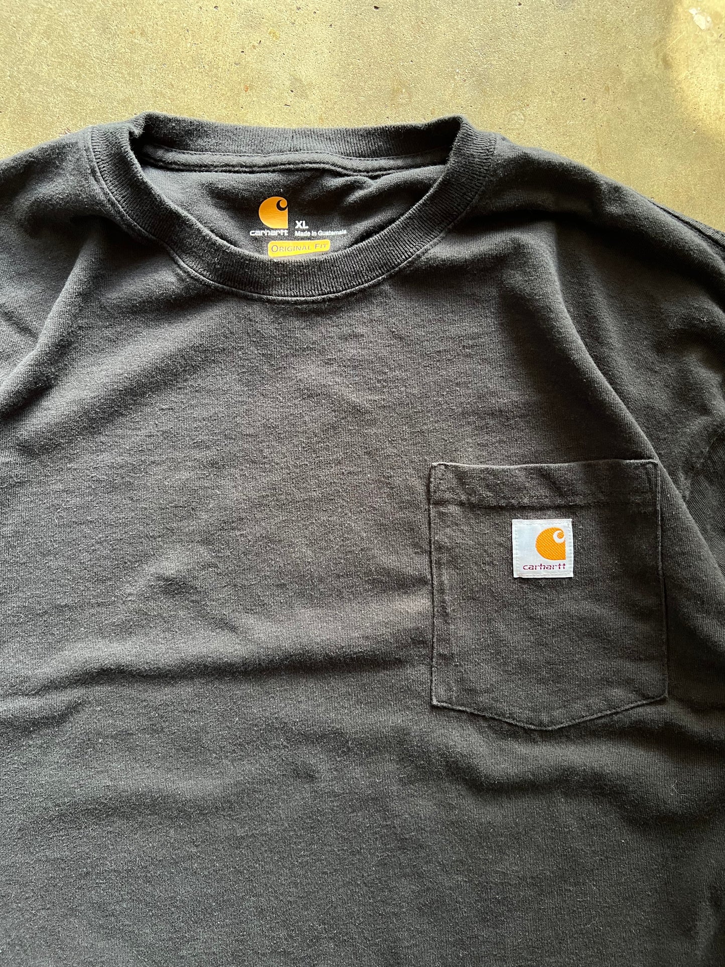 Carhartt Black Pocket Long Sleeve Tee - XL