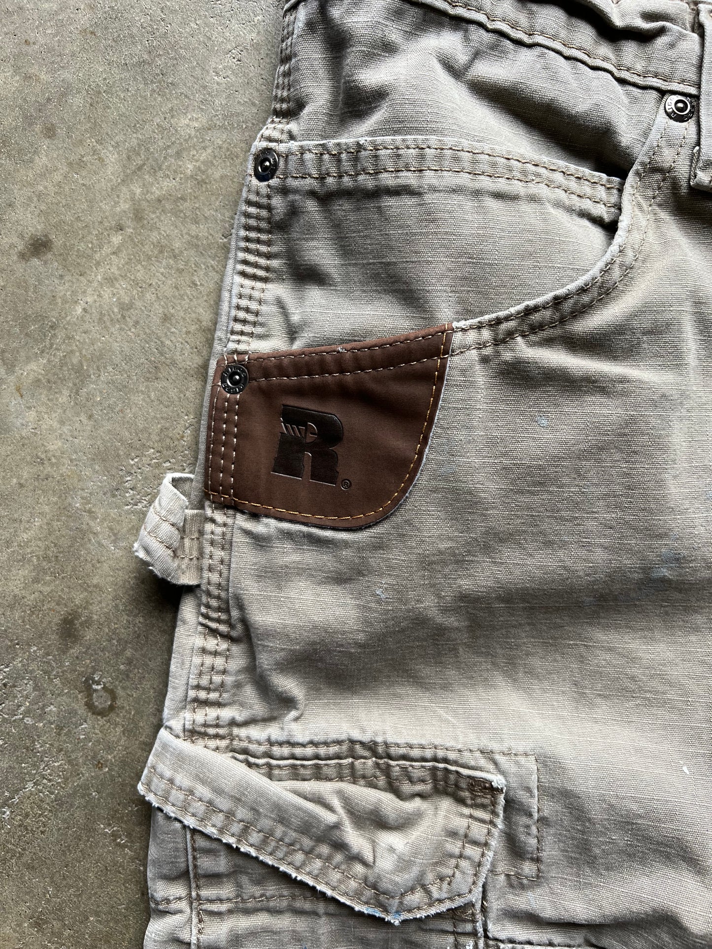 Wrangler Riggs Double Knees Tan Pants - 38x32