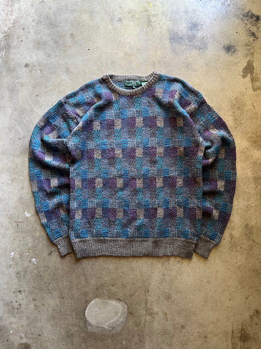 Crazy Patterned Club Fellow Sweater - M