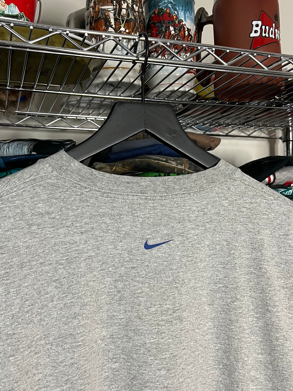Nike Grey Spellout Shirt - XL