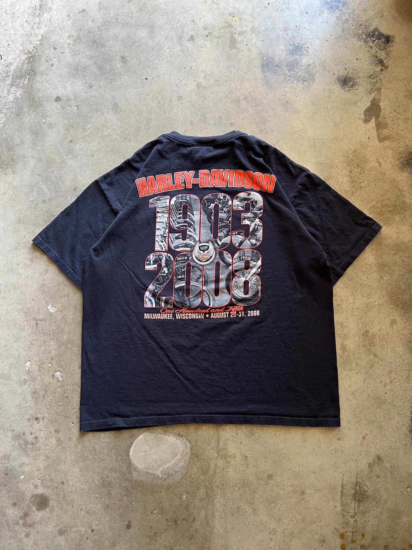 Harley Davidson Milwaukee, Wisconsin Tee - XXL