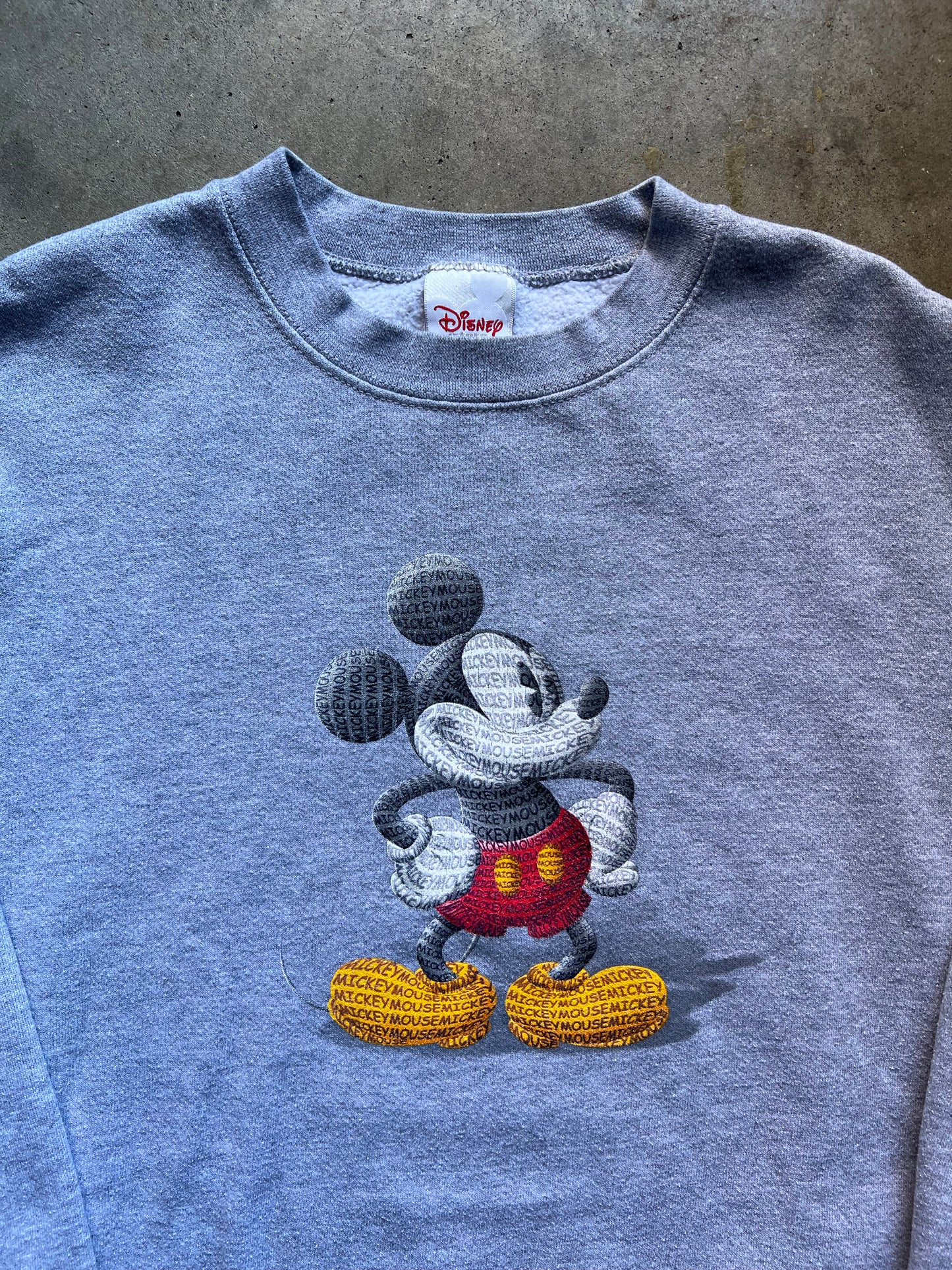 Disney Mickey Grey Crewneck - L