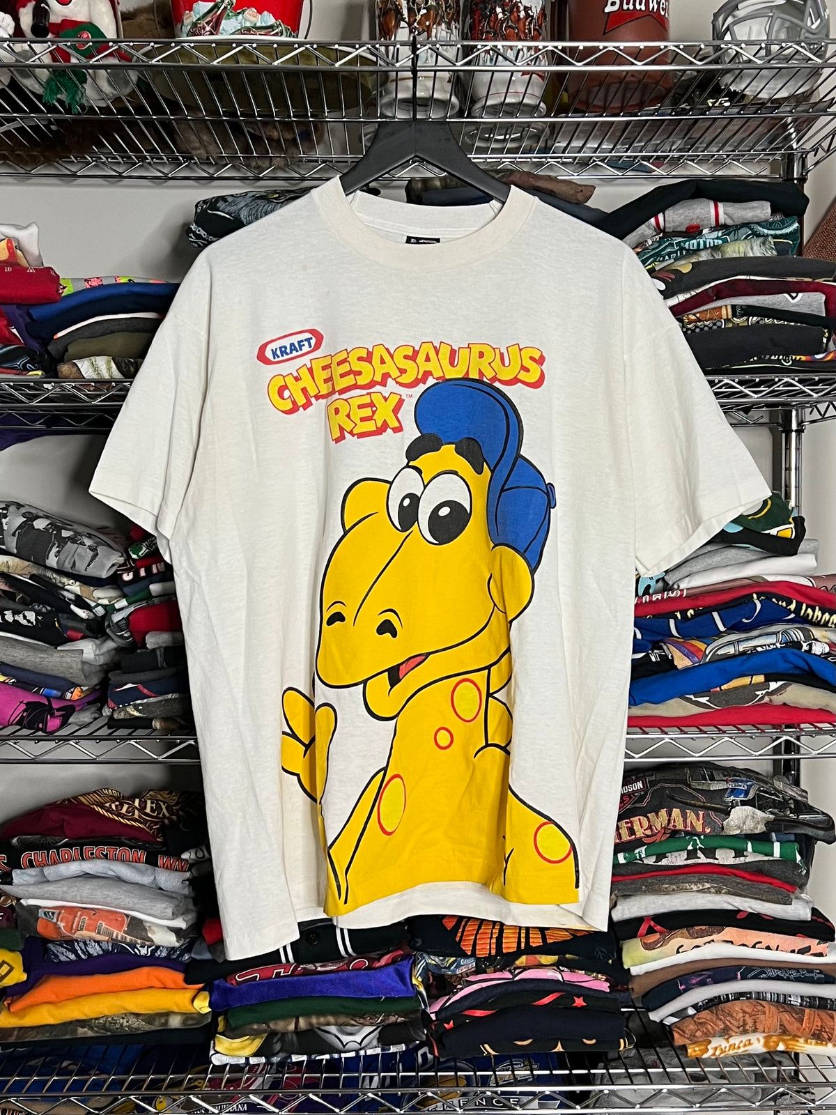 Kraft Cheeseasaurus Rex 90’s AOP Shirt - XL