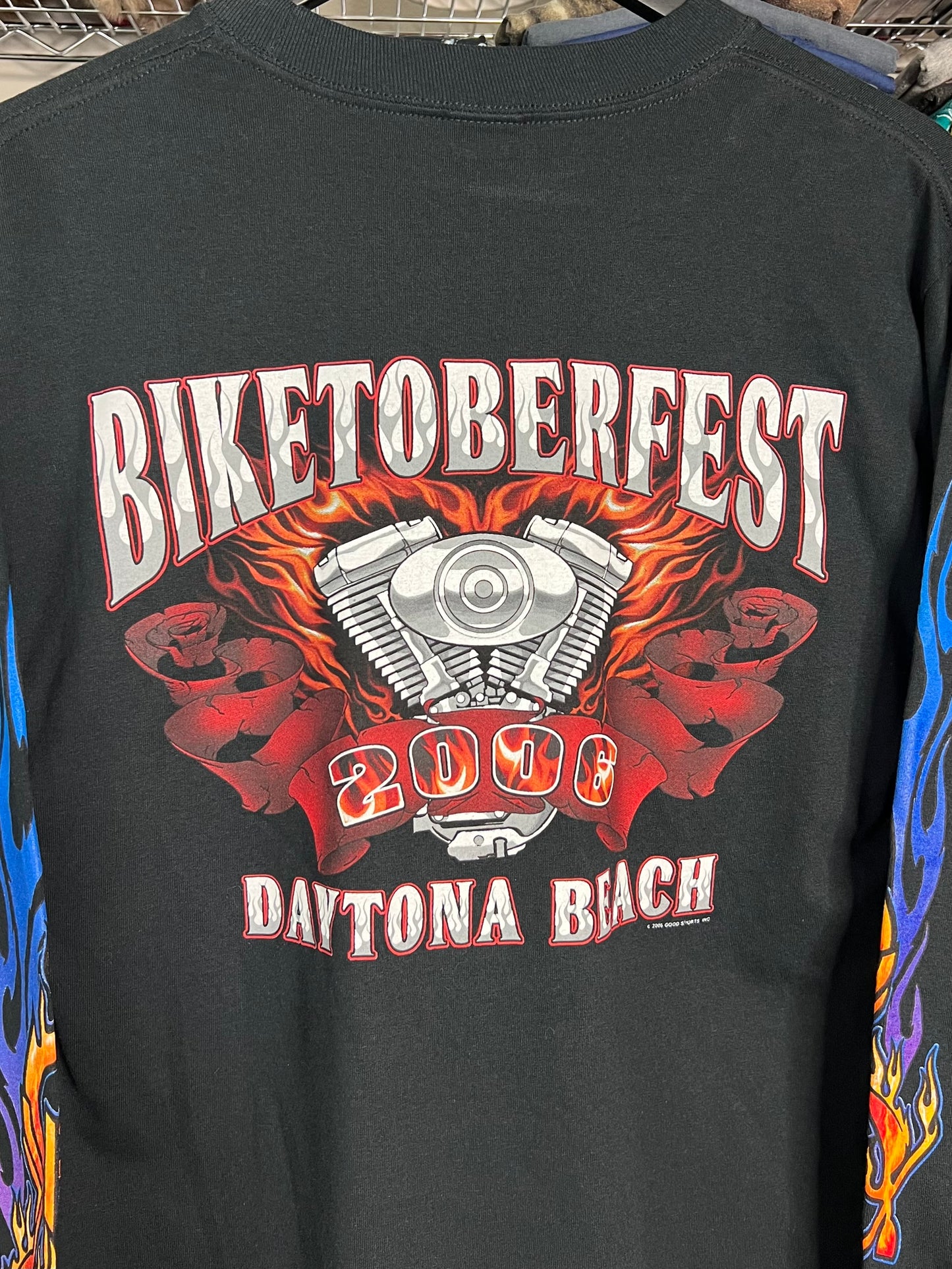 Biketoberfest ‘03 Flame Long Sleeve Sleeve Shirt - M