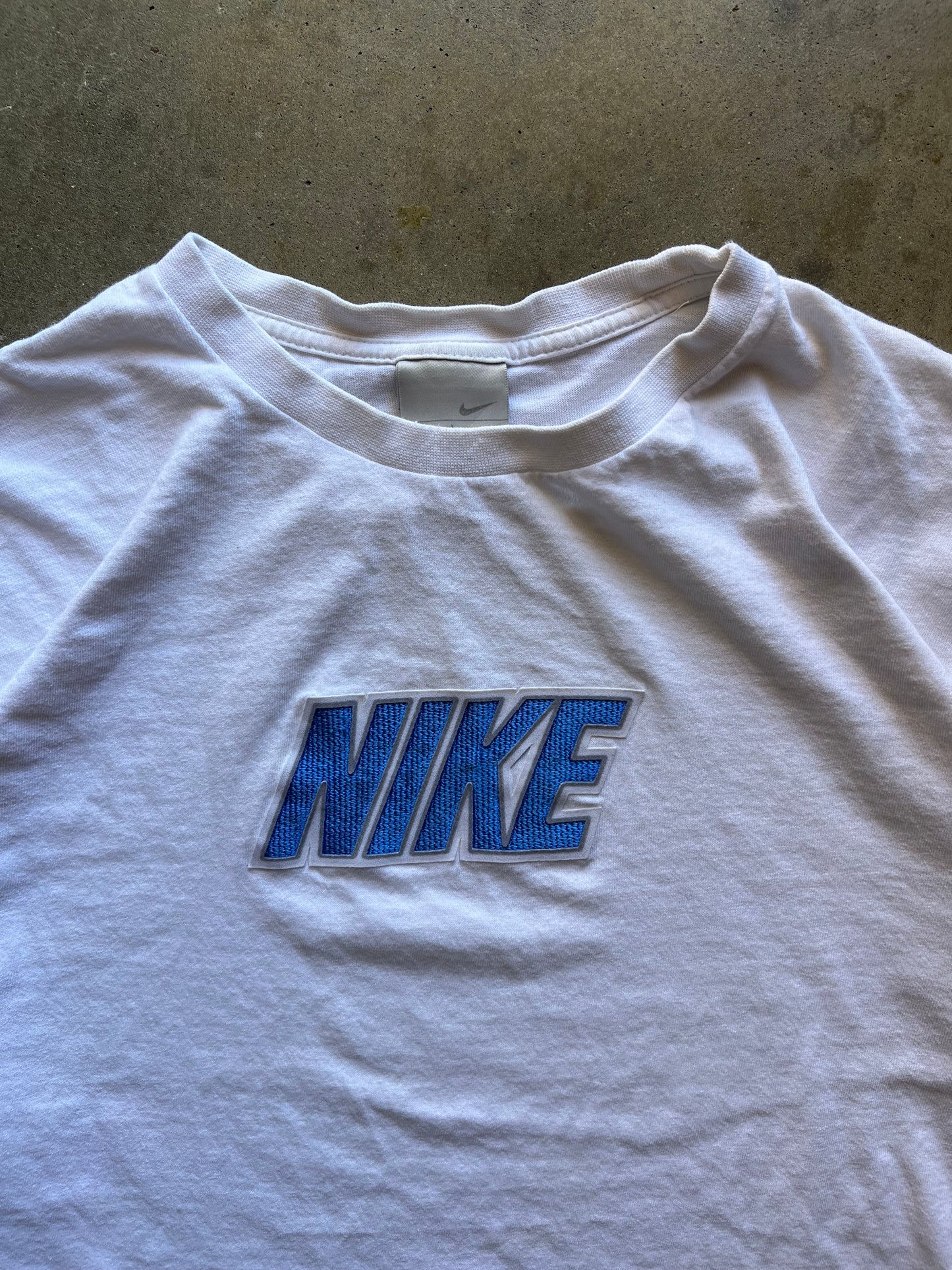 Nike White Long Sleeve Tee - L