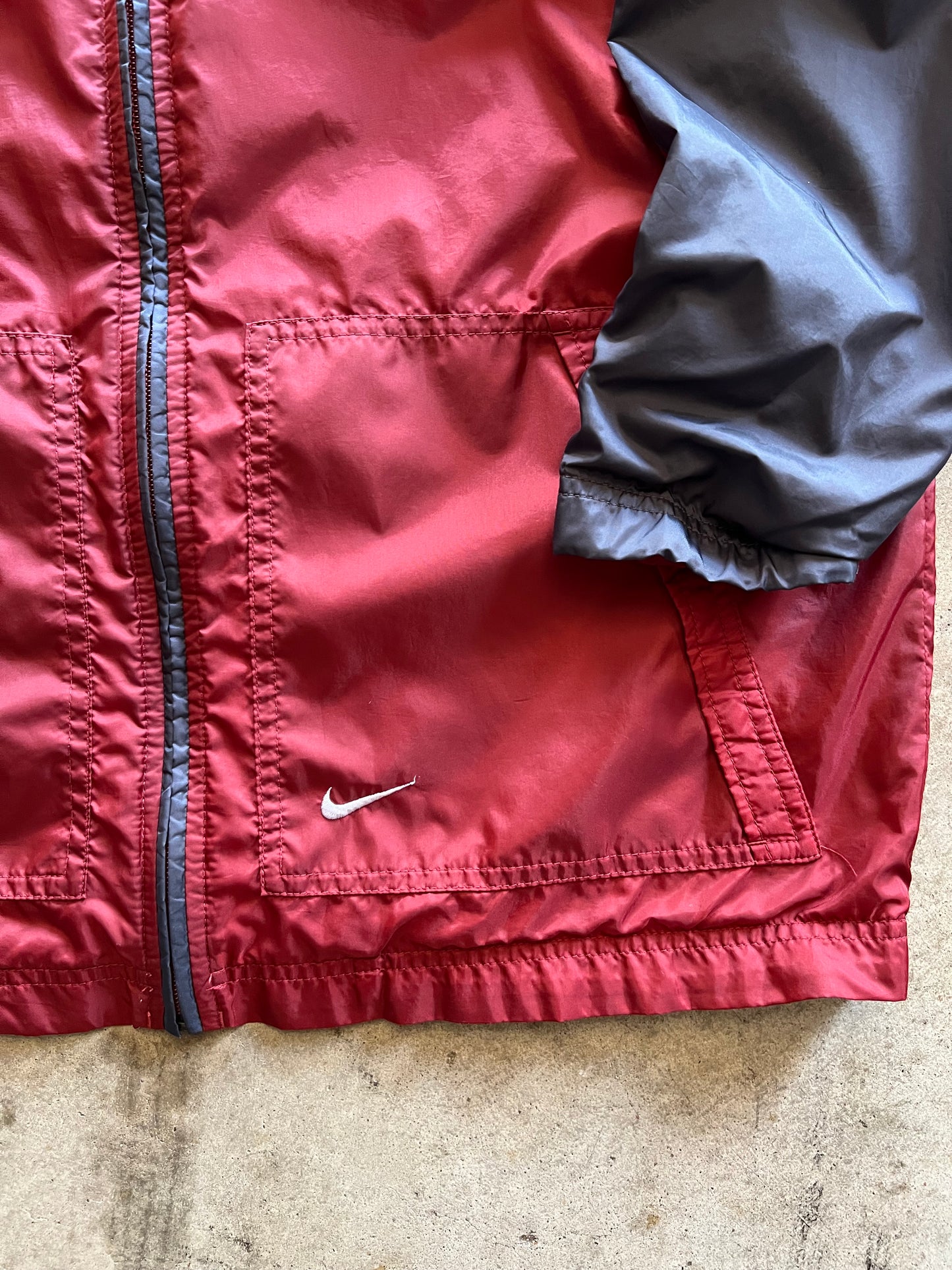 Nike Maroon Windbreaker- M