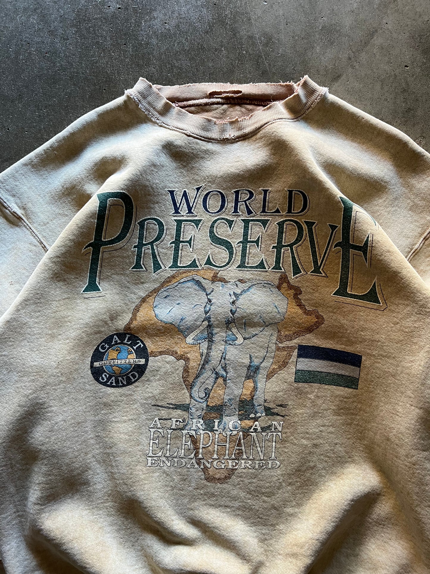 World Preserve Elephant Crewneck - XL