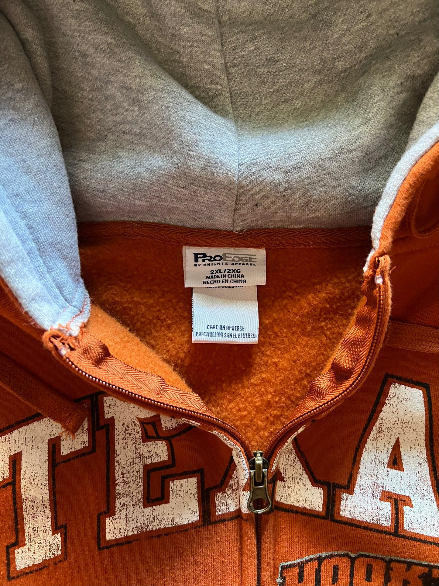 Texas Longhorns Zip-Up Hoodie - XXL