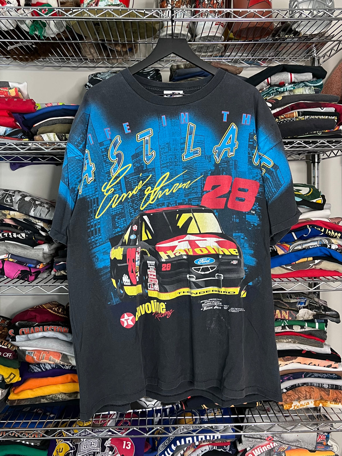 NASCAR Ernie Irvan 90’s AOP Shirt - XL