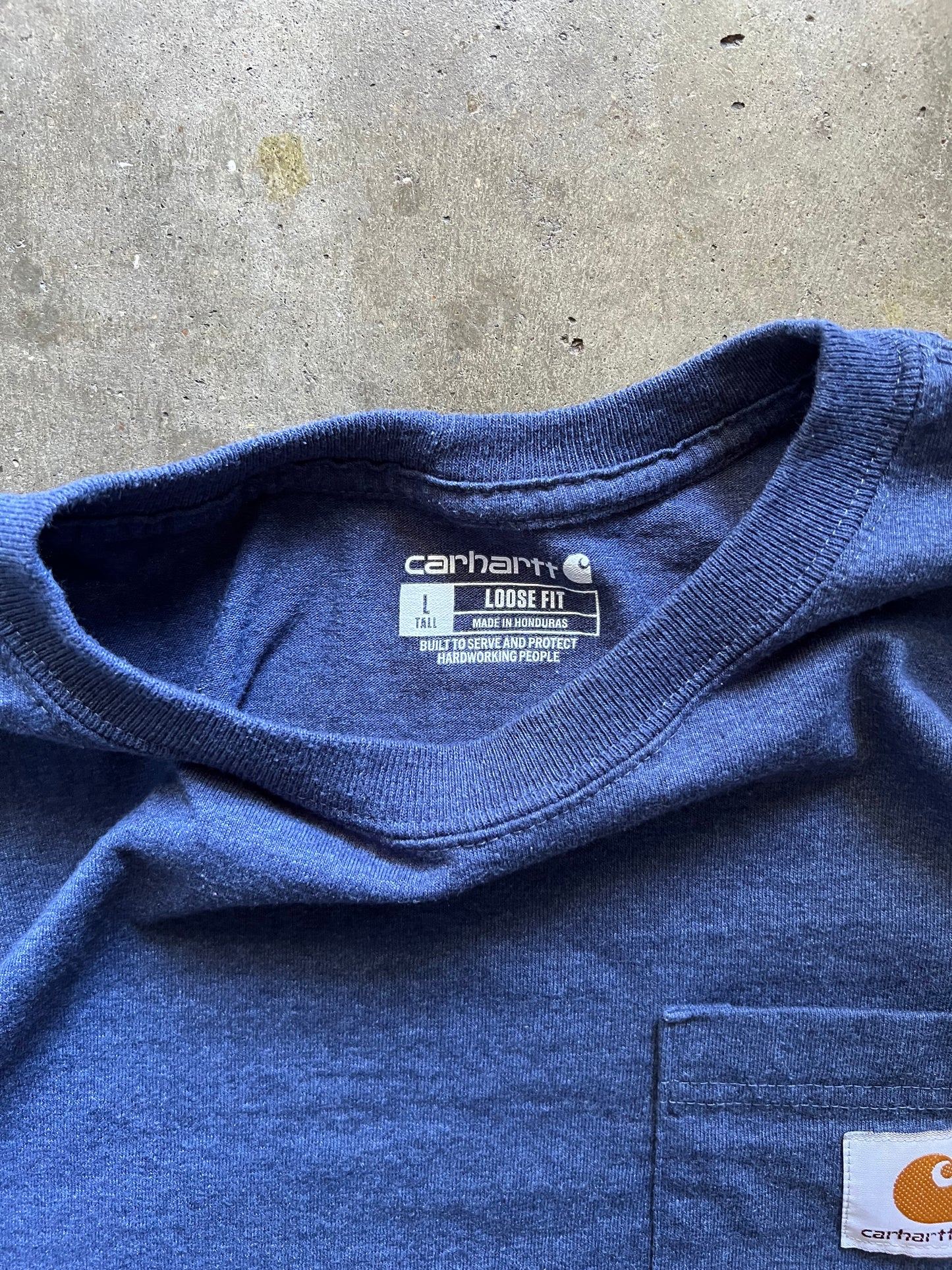 Carhartt Blue Pocket Tee - L