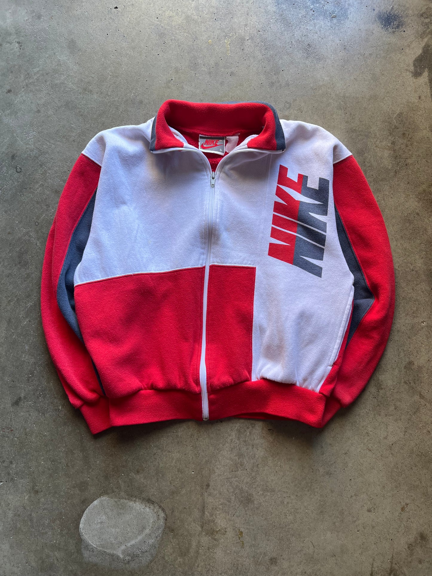 Nike White/Red Jacket - S