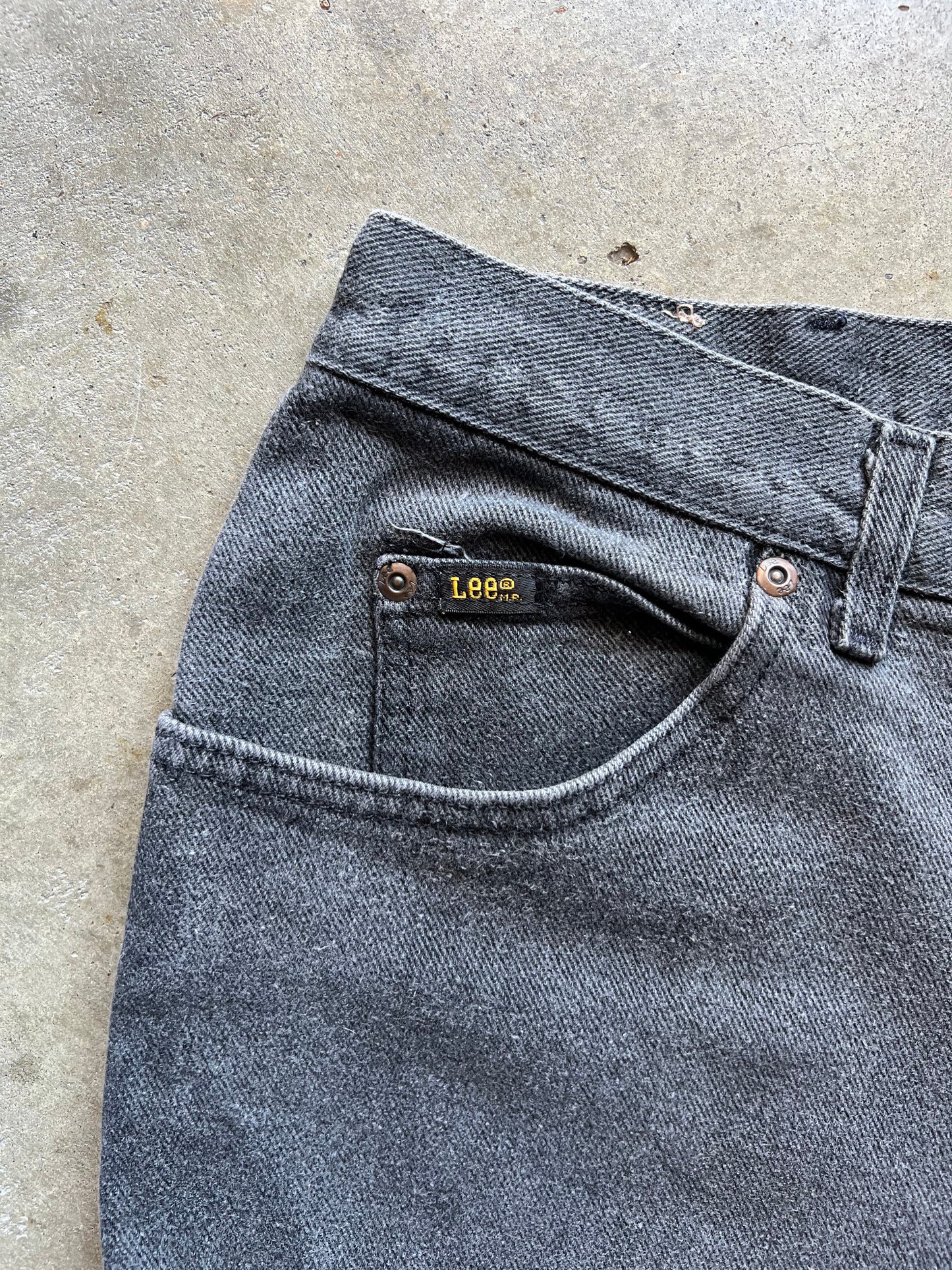 Lee Black Faded Jeans - 38x28