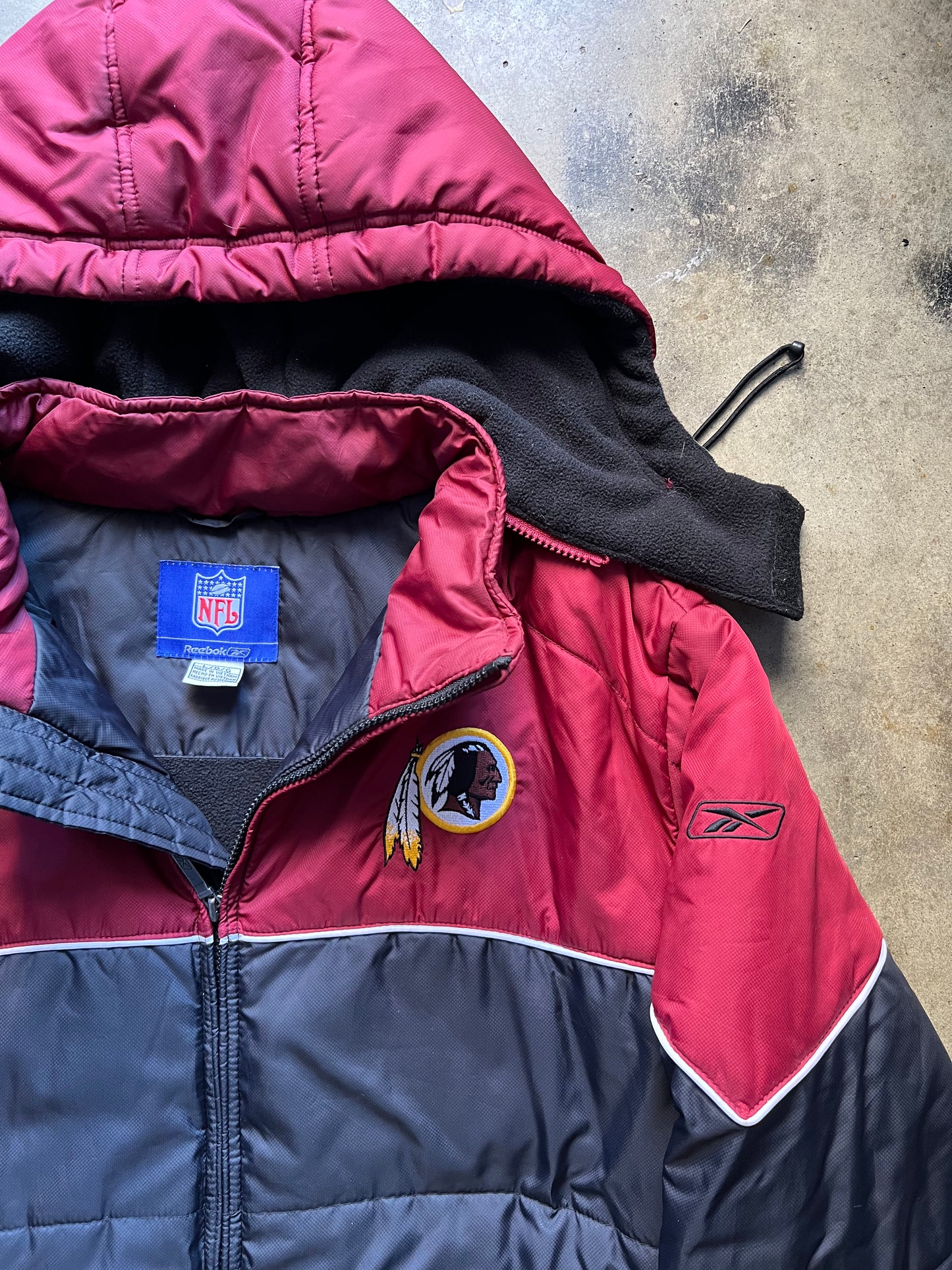 Redskins NFL Reebok Puffer - L