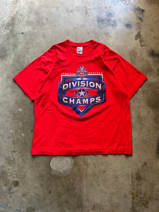 Texas Rangers 1998 Division Champs Tee - XXL