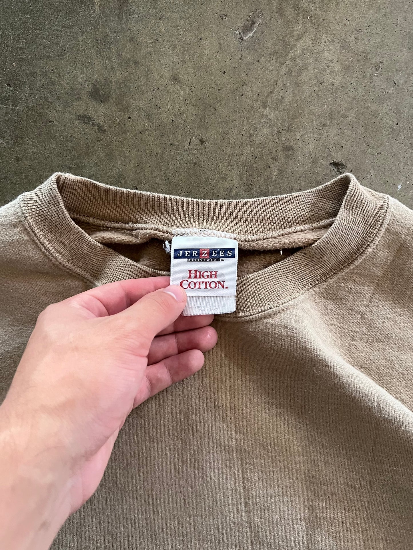 Jerzees Brown Crewneck - XL